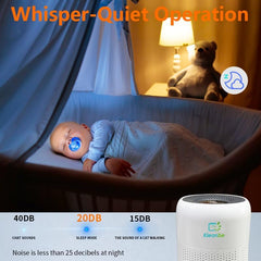 Air Purifiers for Bedroom,HEPA Air Purifier Portable Small Air Purifier for Home,Dusts,Pollen,Pet Dander,Odors,Quiet/Low Noise Air Cleaner