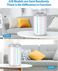 Humidifiers for Bedroom Large Room, 4.5L Air Humidifier for Plants Baby Nursery Home Office, 1.18Gal Top Fill Ultrasonic Cool Mist Humidifiers with 3 Mist Levels, Auto Shut-Off, Night Light