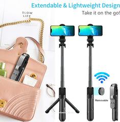 Multifunctional Selfie Stick Tripod with Lighting – Perfect for Live Streaming, Makeup,