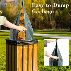 Leaf Collector, Portable Pop Up Leaf Bags, Foldable Leaf Pick Up Tools, Reusable Yard Garden Bags for Leaves Lawn Trash, Lawn and Leaf Bags With Handles